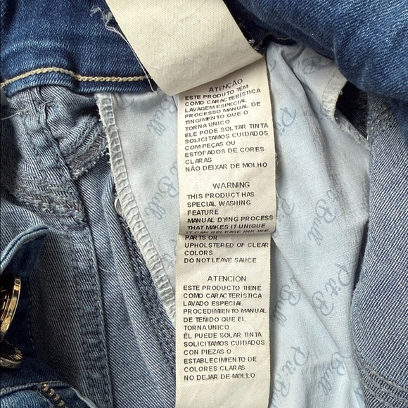 RARE Pit Bull - distressed high rise skinny with bling blue jeans - size 6 - Picture 10 of 10